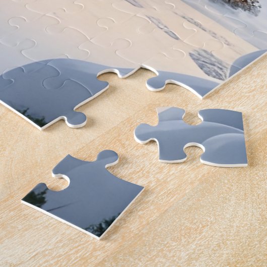 Log Cabin Kerstpuzzel Legpuzzel (Zijkant)