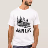 LOG CABIN LOVER, CABIN LIFE T-Shirts (Voorkant)