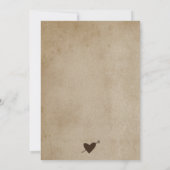 Log Cabin Rustic Outdoor Wedding Lodge Mountain Kaart (Achterkant)