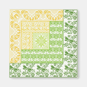 Log Cabin Spring Magneet