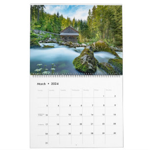 Log Cabin Whispers: Een jaar van rustieke retraite Kalender