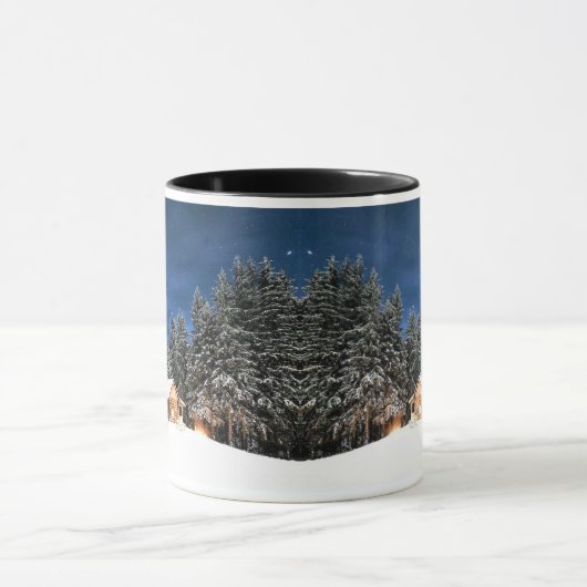 Log Cabine Mountain View Mug (Centre)