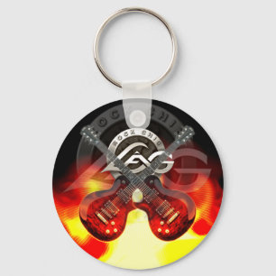 Log in fire sleutelhanger