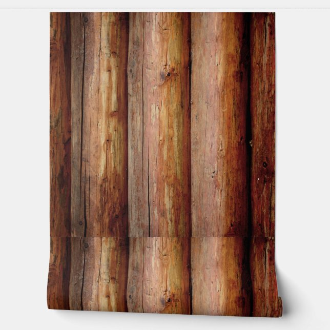 LOG LOGS GESTRUCTUREERD REALISTISCH behang (Afrollen)