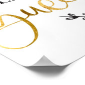 Log ons witte goudhuwelijk in ons Guestbook Poster (Hoek)