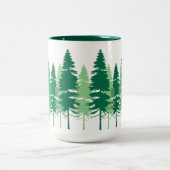 Log Pole Pines Tweekleurige Koffiemok (Center)