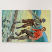 "Log Rollers" Westerne kunst van Philip R Goodwin Legpuzzel (Horizontaal)