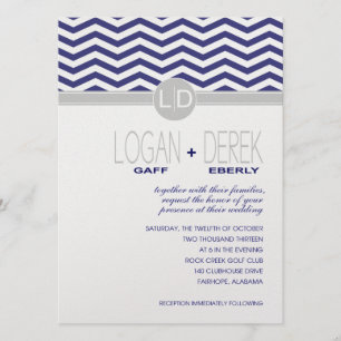 Logan Chevron marinegrijs METALLIC IJSPAPIER Kaart