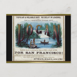 Logan Clipper Sailing Briefkaart