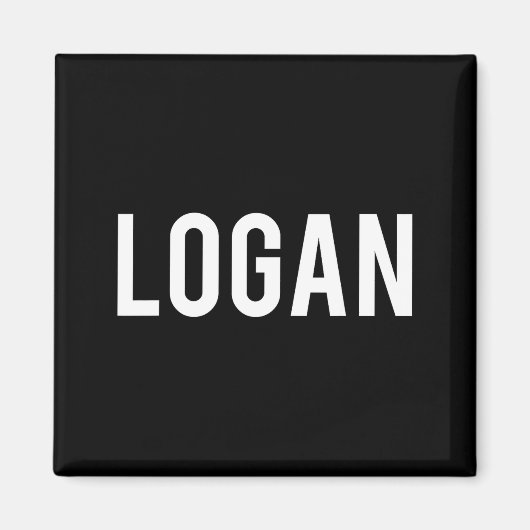 Logan - Cool New Funny Name Fan Gift Tee  Magneet (Voorkant)