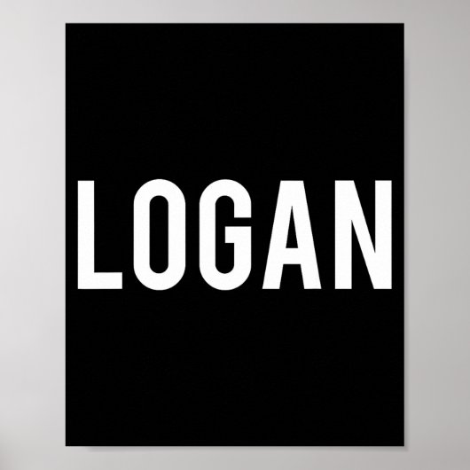 Logan - Cool New Funny Name Fan Gift Tee  Poster (Voorkant)