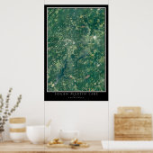 Logan Martin Lake Alabama Satellite Poster Map (Cuisine)