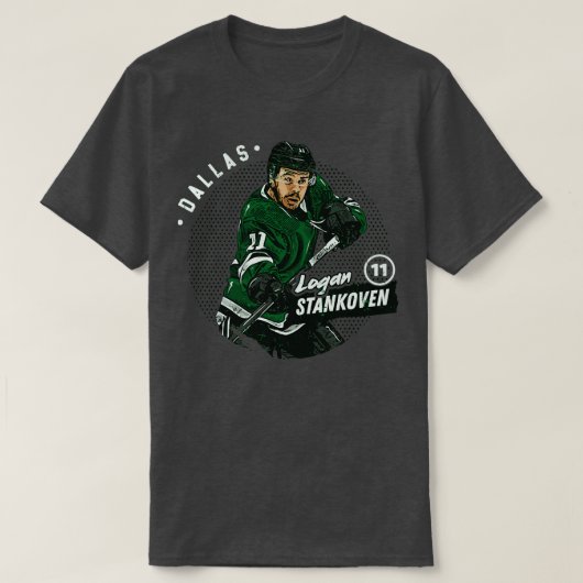 Logan Stankoven Dallas Dots TShirt 1 (Design devant)