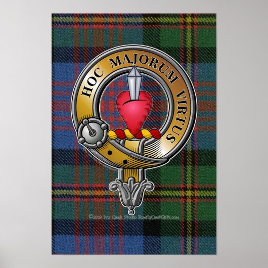 Logan Tartan & Badge Poster (Voorkant)