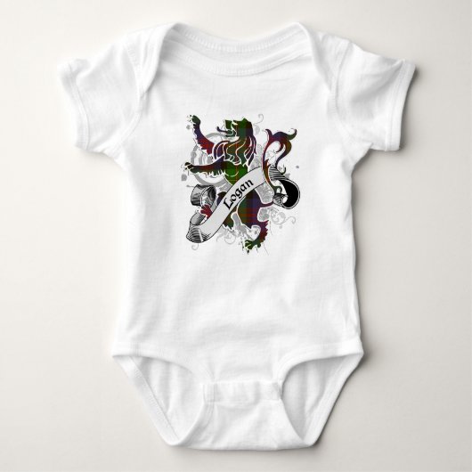 Logan Tartan Lion Romper (Voorkant)