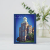 Logan, Utah LDS Tempel Briefkaart (Staand voorkant)