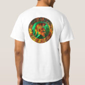 Logan's Flaming Spartan Circle T-shirt (Achterkant)