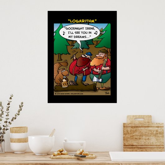 "Logaritme" Poster (Keuken)