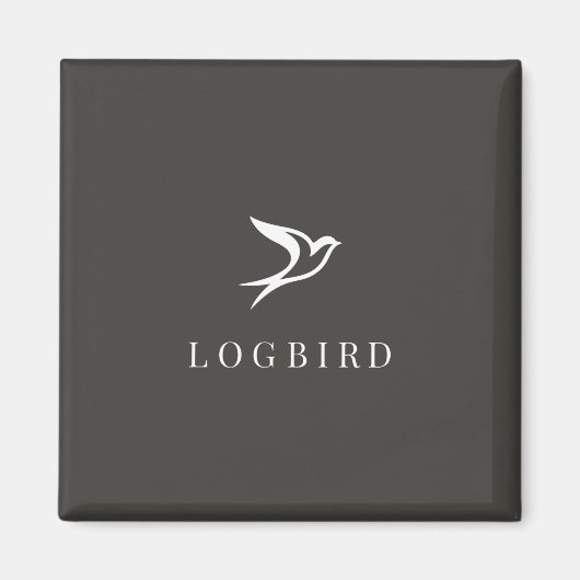 LOGBIRD — Aimant Carré (Devant)