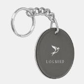 LOGBIRD — Porte-clés en acrylique (Devant gauche)