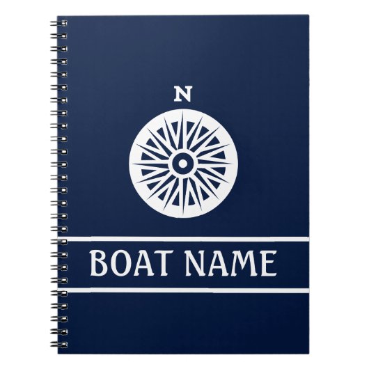 Logboek kapitein — kompas notitieboek (Voorkant)