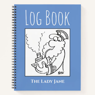 Logboek van het schip of van het schip met Naam Notitieboek