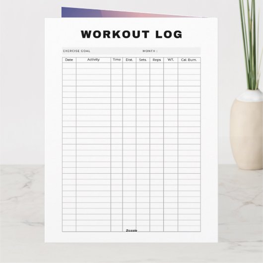 Logboek voor uitwerkingen + 30 dagen uitdaging & t kaart (Achterkant)