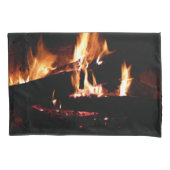 Logboeken in de vuurfoto van de Fireplace Kussensloop (Voorkant)