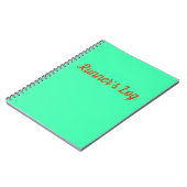 Logboekregistratie van de gebruiker - Blauw spiraa Notitieboek (Linkerzijde)