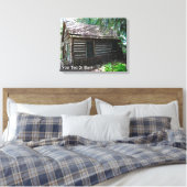 Logcabine Canvas Afdruk (Insitu (Slaapkamer))