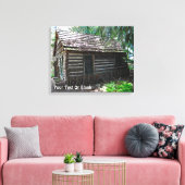 Logcabine Canvas Afdruk (Insitu (Woonkamer))