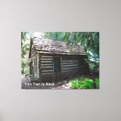 Logcabine Canvas Afdruk (Voorkant)
