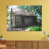 Logcabine Canvas Afdruk (Insitu (Woonkamer))