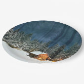 Logcabine Papieren Bordje (Gekanteld)