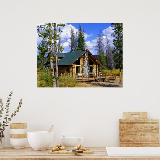Logcabine Poster (Keuken)