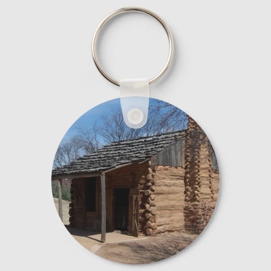 Logcabine Sleutelhanger (Voorkant)