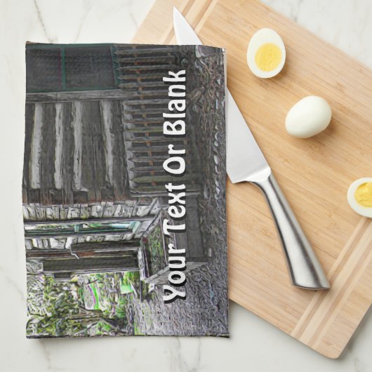 Logcabine Theedoek (Quarter Fold)