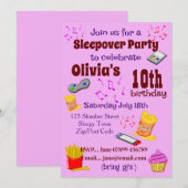 Logeerfeest Uitnodiging (Voorkant / Achterkant)