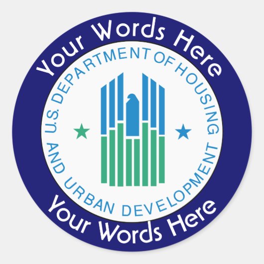 Logement et développement urbain HUD Sticker perso (Devant)