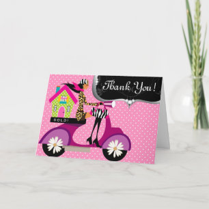 Logement Immobilier Scooter Girl Dots Merci 3