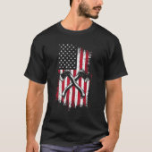Logger Lumberjack American Flag Ax Throwing Hatch T-shirt (Voorkant)