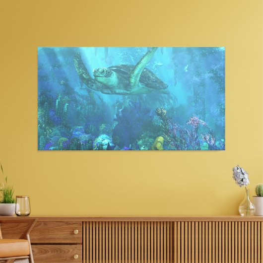 Loggerhead Canvas Afdruk (Insitu (Woonkamer))