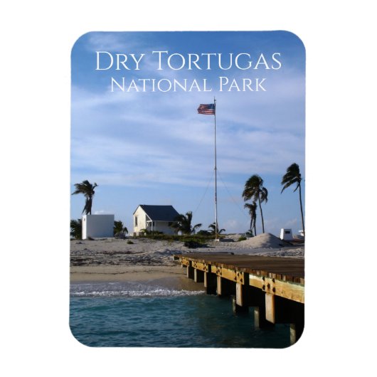 Loggerhead Key Dock, Dry Tortugas National Park Magneet (Verticaal)