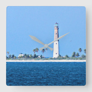 Loggerhead Key Lighthouse, Dry Tortugas Florida Vierkante Klok