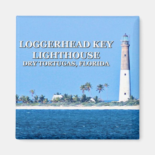 Loggerhead Key Lighthouse, Florida Magnet Magneet (Voorkant)