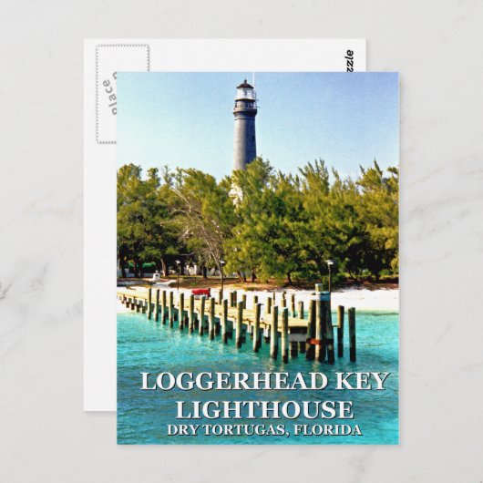 Loggerhead Key Lighthouse, Floride Carte postale (Devant / Derrière)