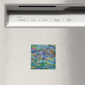 Loggerhead Turtle Colorful Art Magneet (Insitu (Vaatwasser))