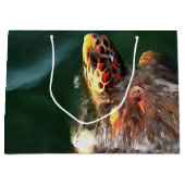 Loggerhead Zee Turtle Artistic Portret Large Cadeautasje (Voorkant)