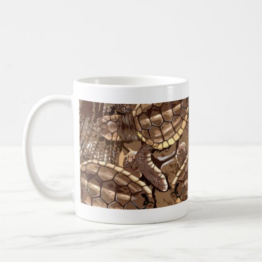 Loggerhead Zee Turtle Hatchlings Graphic Koffiemok (Links)