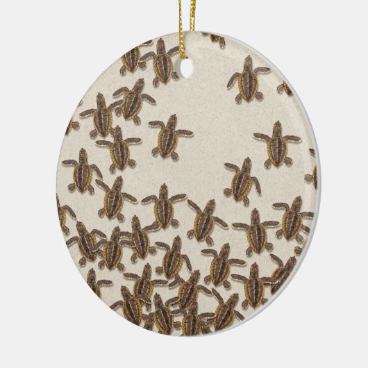 Loggerhead Zee Turtle Hatchlings Ornament (Links)